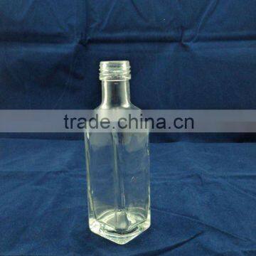 50ml small square glass wine bottle