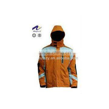 fashion windbroof men yellow ski jacket