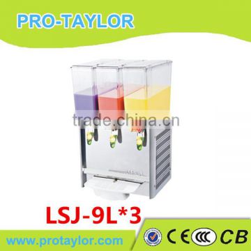 2014 Professional & electric floor standing cold juice dispenser machine (LSJ-9L*3)