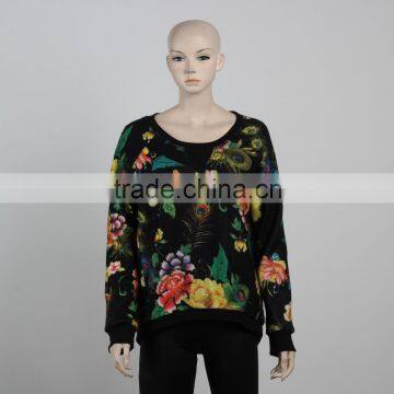 F5W14037 Wholesale Hoodies Sweatshirt Women Plus size Sublimation Print Sweatshirt Custom