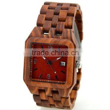 Fashion Wood Wrist Watch With Custom Logo Red Sandalwood photo-2