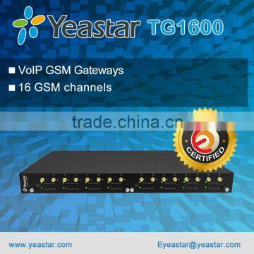 Yeastar TG1600 Asterisk VoIP GSM Gateway With 16 GSM Ports