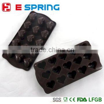 15 Hearts Silicone Chocolate Cake Decorating Mould