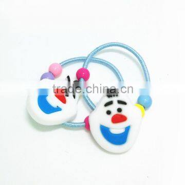 Funny Cute Face Shaped PVC Elastic Hair ties Soft Rubber Hair bands