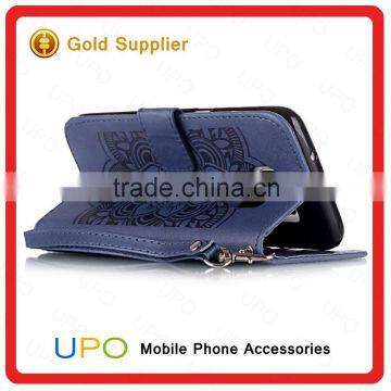 [UPO] Wholesale Luxury Soft Leather Filp Wallet Mobile Phone Accessories Case Cover for Samsung S7 Edge photo-5