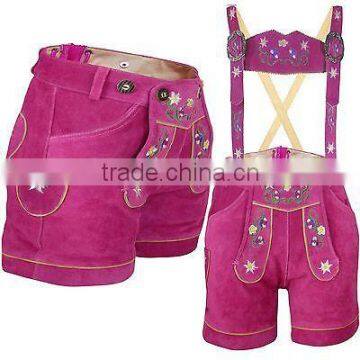German Bavarian Lederhosen Leather Shorts / Style-PW-BN-1344