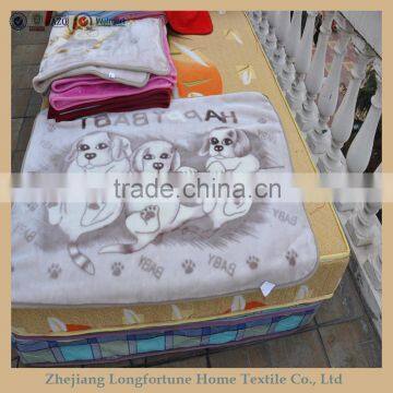 100%polyester Manufactory wholesale cartoon flannel&sherpa baby toys animal printed mink blanket