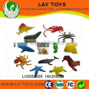 Simulation animal plastic toy sea animals,ocean animals toys