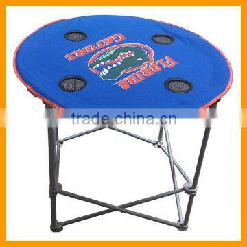 cycloidal foldable table with cup holder