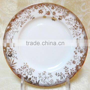 Bone china dinner plate with high quality