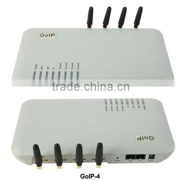 Quad Band GOIP-4 4-Channel VoIP GSM Gateway GSM network and VoIP network goip4 embedded SIP and H.323 protocols