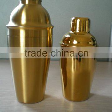 Wholesale Golden cocktail shaker with 360ML,550ML,750ML,Stainless steel material