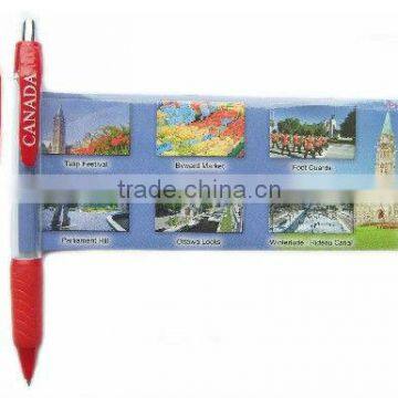 Advertising Plastic Banner Ballpoint Pen Scroll Pen