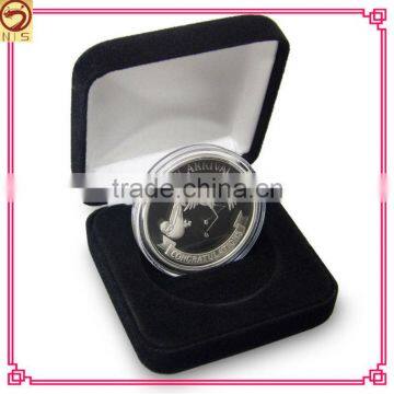 promotional custom silver plating coin