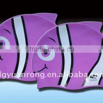 Fish Shape Silicone Swim Cap