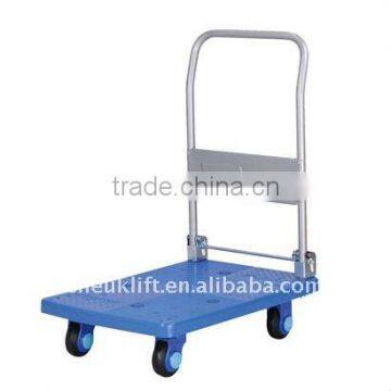 Noiseless Plastic Board Hand cart PLA250-DX(Patients with type folding armrest)