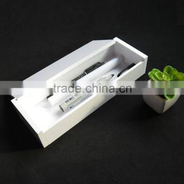 High-end China OEM facotry made small white acrylic pen box for storage with high end design