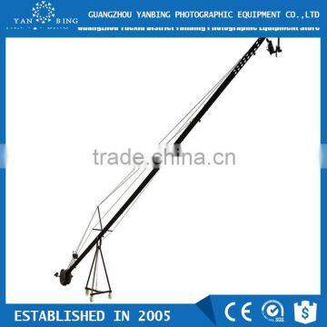Professional 12m 2-axis motorized dutch head crane video camera jimmy jib crane