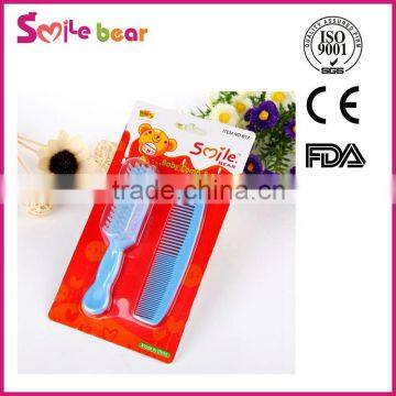 Yiwu factory supply mini plastic baby hair brush and comb sets