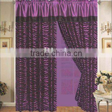 Flocking Curtain With Lining (with tassels)