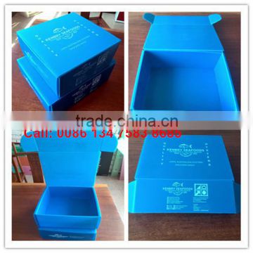 PP corrugated plastic Coroplast transport fish shipping box