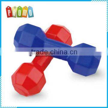 Wholesale dumbbell shape pu foam stress ball, dumbbell shaped customized foam toy