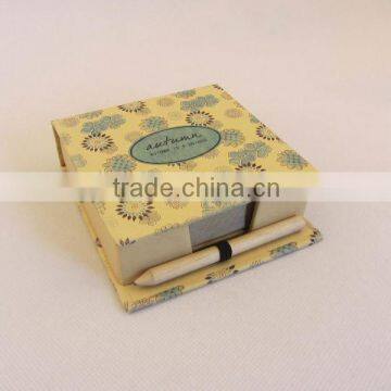 Recycled Material Cover environment-friendlymaterial sticky notes with pencil