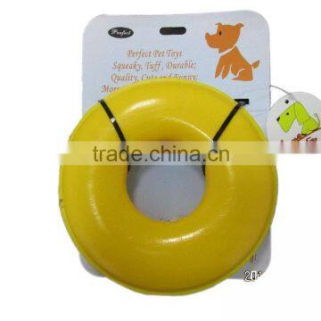 Ring shaped PVA squeaky pet dog toy for professional training