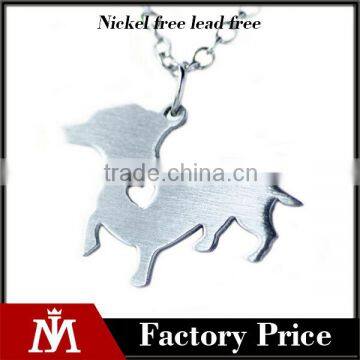 316L stainless steel cut pendant necklace animal fashion smart dog necklace