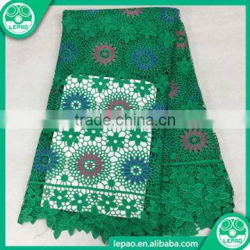 Water soluble embroidery lace fabric,high quality african lace,New design fashion Fabric Lace for dress