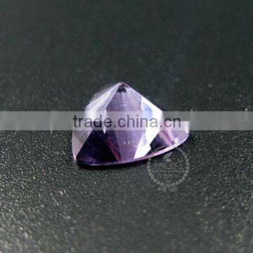 10MM Triangle Shape Faceted Cut Natural Purple Amethyst Semi Precious Loose Stone Gemstone DIY Ring Earrings Cabochon 4160009 photo-4