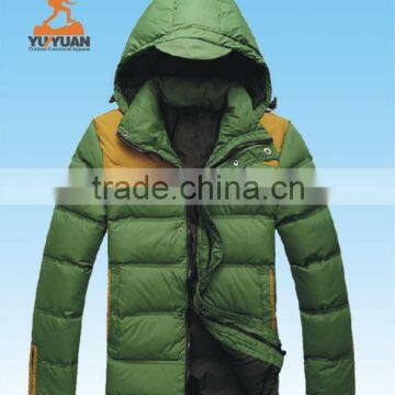 Popular style!!! High quality mens hoodie winter functional down wear jackets