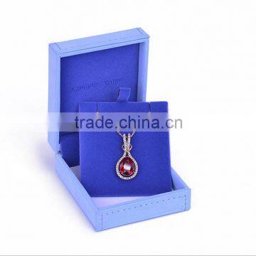 High End Leather Velvet Jewelry Box Wholesale Custom Logo Made photo-2