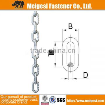 galvanized short link steel chain DIN766