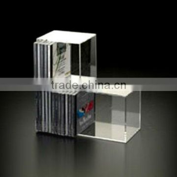 customized acrylic cd storage rack 3 slots