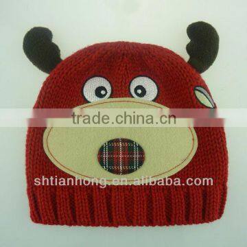 2014 knitted fashion funny winter baby animal hats