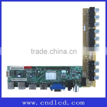 Full HD 1920*1080 LED LCD TV Board with 2 USB + 2 HDMI +2 AV