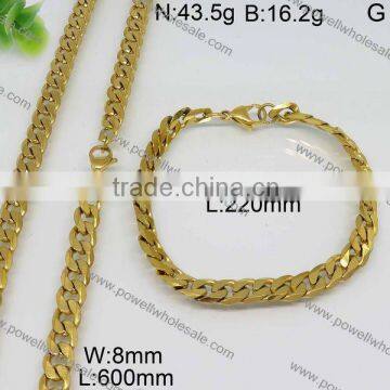 Powell Wholesale Popular China Suppliers 18 Carat Gold Jewelry Sets