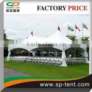 High top Marquis tent 20*40ft for wedding ceremony 100 seaters row seating