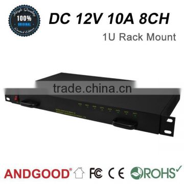 DC 12V 10A 8CH Rack Mount Power Supply