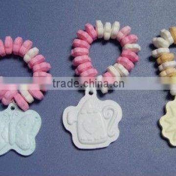 Bracelet Shaped Fruit Flavour Compressed Tablet Candy