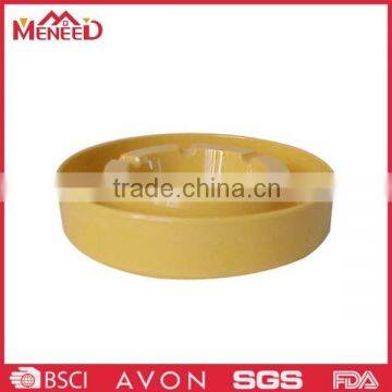 Safety material plastic solid color melamine portable ashtray