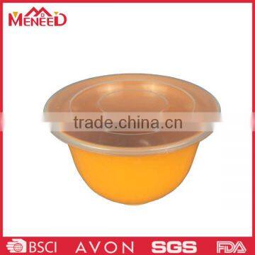 Modern Kitchen Use Multicolor Non-toxic Durable Plastic Microwave Bowl With Lid photo-5