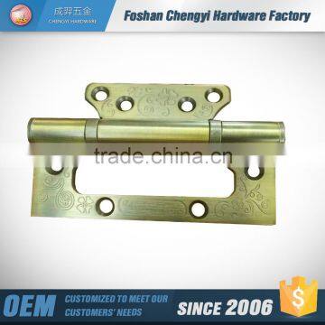 steel plated golden color glass door hinge