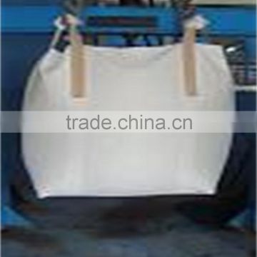 1 ton economic big bag laminated bag for grain, 2 loops,flaxen,two spout,square