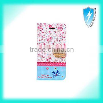 Rural Flower Flip Case for Iphone 6 plus