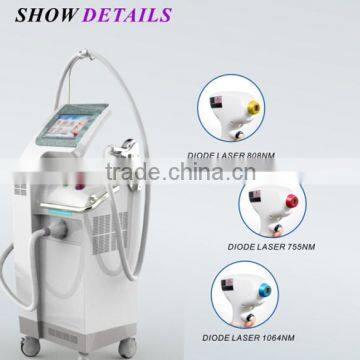 Newest Technology 755nm/808nm/1064nm Wavelength 3 In1 Combined Diode Laser Hair Removal Machine photo-2