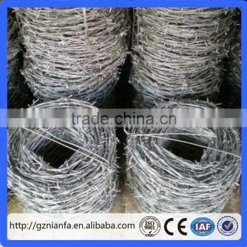 Low Price Factory Price for Security Hot Dipped Galvanized Barbed Wire Double-Stranded Single Wire(Guangzhou Factory)