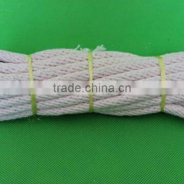 beige color soft 12 braided cotton rope