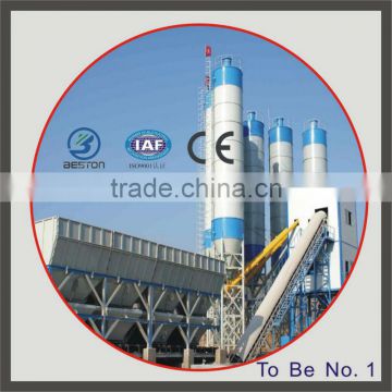 Low price PLC schenider Control HZS25 mini batching plant sold to Algeria